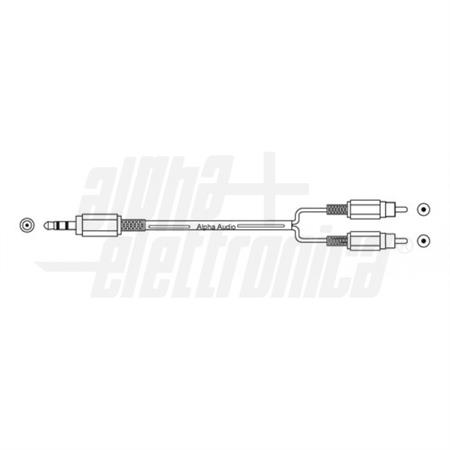 CAVO 2RCA/3,5ST. SPINA/SPINA 1.5MT