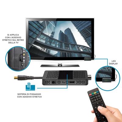 DECODER RETRO TV DVB-T2 H.265 HEVC 10BIT USB PLAY XD-220DG